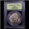 Image 4 : ***Auction Highlight*** 1891-p Morgan Dollar $1 Graded Choice+ Unc By USCG (fc)