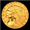 Image 2 : ***Auction Highlight*** 1928-p Mint Error Gold Indian Quarter Eagle $2 1/2 Graded Select+ Unc By USC