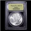 Image 4 : ***Auction Highlight*** 1927-d Peace Dollar $1 Graded Select+ Unc By USCG (fc)