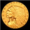 Image 2 : ***Auction Highlight*** 1913-p Gold Indian Quarter Eagle $2 1/2 Graded Select Unc By USCG (fc)