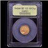 Image 4 : ***Auction Highlight*** 1913-p Gold Indian Quarter Eagle $2 1/2 Graded Select Unc By USCG (fc)