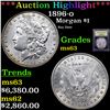 Image 1 : ***Auction Highlight*** 1896-o Morgan Dollar $1 Graded Select Unc By USCG (fc)