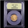 Image 4 : ***Auction Highlight*** 1874 Three Dollar Gold 3 Graded Select Unc By USCG (fc)