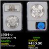 Image 1 : NGC 1904-o Morgan Dollar $1 Graded ms65 By NGC