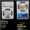 Image 1 : 1923-p Peace Dollar $1 Graded ms64 By NGC