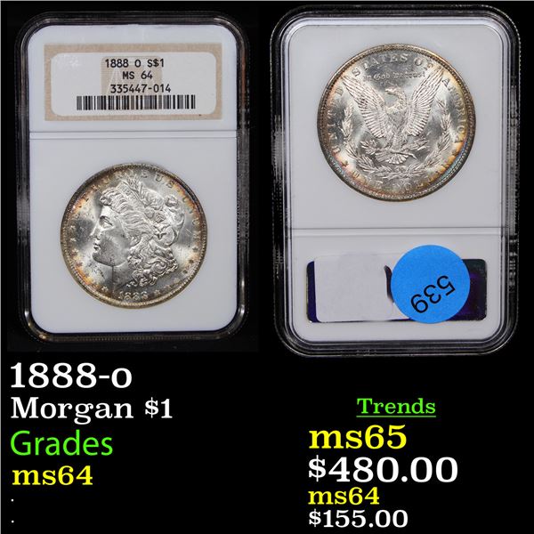 NGC 1888-o Morgan Dollar $1 Graded ms64 By NGC