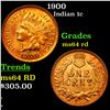 Image 1 : 1900 Indian Cent 1c Grades Choice Unc RD
