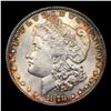 Image 2 : 1878-p 7tf Colorfully Toned Morgan Dollar $1 Grades Choice Unc