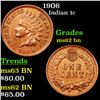 Image 1 : 1906 Indian Cent 1c Grades Select Unc BN