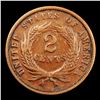 Image 3 : 1865 Two Cent Piece 2c Grades xf+