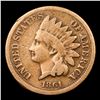 Image 2 : 1861 Indian Cent 1c Grades f+