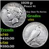 Image 1 : 1928-p Peace Dollar $1 Grades vf++