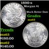Image 1 : 1890-s Morgan Dollar $1 Grades Select Unc