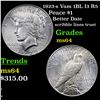 Image 1 : 1923-s Vam 1BL I3 R5 Peace Dollar $1 Grades Choice Unc