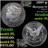 Image 1 : 1897-p Morgan Dollar $1 Grades Choice Unc+ PL