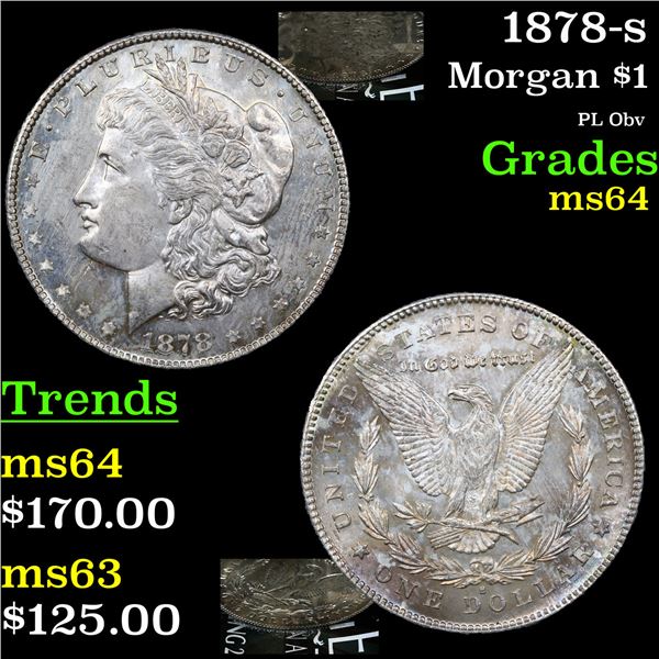 1878-s Morgan Dollar $1 Grades Choice Unc