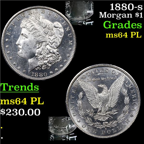 1880-s Morgan Dollar $1 Grades Choice Unc PL