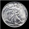 Image 2 : 1943-p Walking Liberty Half Dollar 50c Grades Select+ Unc