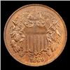 Image 2 : 1869 Two Cent Piece 2c Grades Choice AU/BU Slider