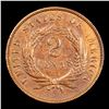 Image 3 : 1869 Two Cent Piece 2c Grades Choice AU/BU Slider