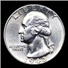 Image 2 : 1943-p Washington Quarter 25c Grades GEM+ Unc