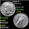 Image 1 : 1926-d Peace Dollar $1 Grades Select Unc