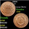 Image 1 : 1864 Two Cent Piece 2c Grades xf
