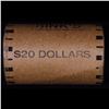 Image 5 : ***Auction Highlight***  AU/BU Slider Brinks Shotgun Morgan $1 Roll 1897 & S Ends Virtually UNC (fc)