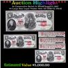 Image 1 : ***Auction Highlight*** 3x Consecutive Serial #'s WoodChopper's 1907 $5 Large Size Legal Tender Note