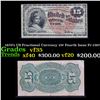 Image 1 : 1870's US Fractional Currency 15¢ Fourth Issue Fr-1267 Grades vf++