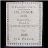 Image 2 : Colonial Currency April 10th 1777 Philidelphia, PA 6 pence (6s) Printed BY John Dunlap PA-211 Grade