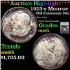 Image 1 : ***Auction Highlight*** 1923-s Monroe Old Commem Half Dollar 50c Graded ms65 By SEGS (fc)