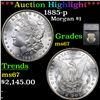 ***Auction Highlight*** 1885-p Morgan Dollar $1 Graded ms67 By SEGS (fc)