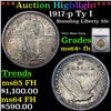Image 1 : ***Auction Highlight*** 1917-p Ty I Standing Liberty Quarter 25c Graded ms64+ fh By SEGS (fc)