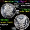 Image 1 : ***Auction Highlight*** 1883-cc /cc vam 5 I3 R3 Morgan Dollar $1 Graded ms66 DMPL By SEGS (fc)