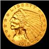 Image 2 : ***Auction Highlight*** 1915-p Gold Indian Quarter Eagle $2 1/2 Graded Select Unc By USCG (fc)