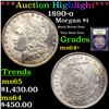 Image 1 : ***Auction Highlight*** 1890-o Morgan Dollar $1 Graded Choice+ Unc By USCG (fc)