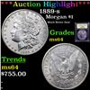 Image 1 : ***Auction Highlight*** 1889-s Morgan Dollar $1 Graded Choice Unc By USCG (fc)