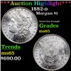 Image 1 : ***Auction Highlight*** 1882-o Morgan Dollar $1 Grades GEM Unc (fc)