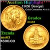 Image 1 : ***Auction Highlight*** 1926 Sesqui Gold Commem $2 1/2 Grades Select Unc (fc)