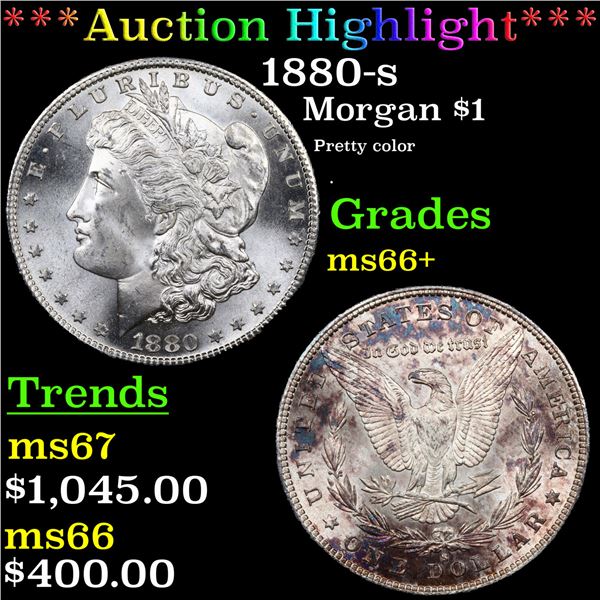 ***Auction Highlight*** 1880-s Morgan Dollar $1 Grades GEM++ Unc (fc)