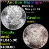 Image 1 : ***Auction Highlight*** 1880-s Morgan Dollar $1 Grades GEM++ Unc (fc)