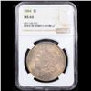 Image 2 : NGC 1884-p Morgan Dollar $1 Graded ms64 By NGC