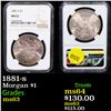 Image 1 : NGC 1881-s Morgan Dollar $1 Graded ms63 By NGC