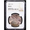 Image 2 : NGC 1881-s Morgan Dollar $1 Graded ms63 By NGC