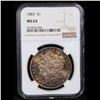 Image 2 : NGC 1883-o NGC SLAB ERROR in 1883-p Holder RARE WOW! Morgan Dollar $1 Graded ms63 By NGC