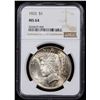 Image 2 : NGC 1922-p Peace Dollar $1 Graded ms64 By NGC