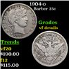Image 1 : 1904-o Barber Quarter 25c Grades vf details