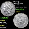 Image 1 : 1902-p Morgan Dollar $1 Grades Choice AU