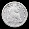 Image 2 : 1852-p Seated Liberty Half Dime 1/2 10c Grades f details